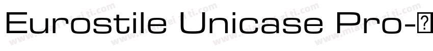 Eurostile Unicase Pro字体转换
